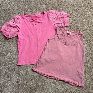 Lilly Pulitzer Pink Short Sleeve girls 7 Zara tank 7